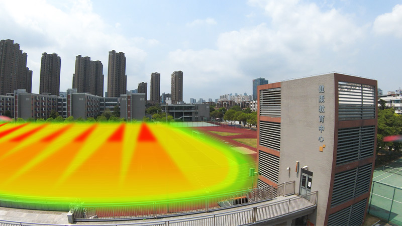 學(xué)校操場(chǎng)聲音定向控制